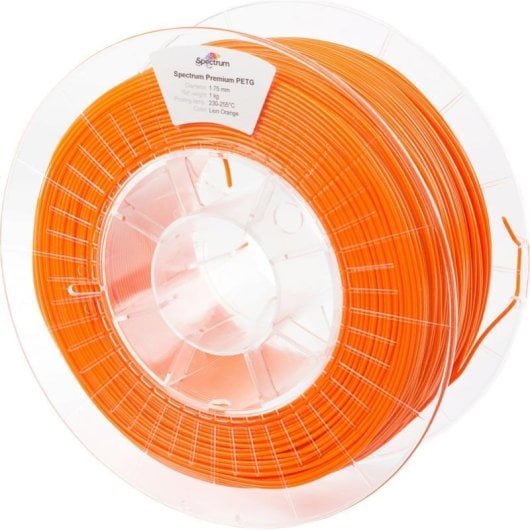 Filamento PETG Spectrum 80058 Arancione 1,75 mm Alta Trasparenza Resistente