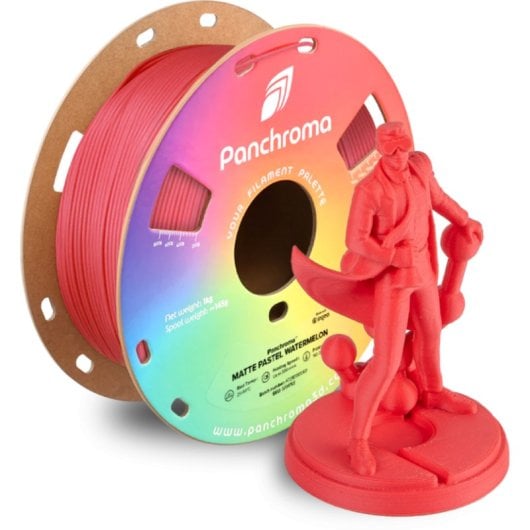 Filamento PLA opaco Polymaker Panchroma Red da 1,75 mm, stampa facile
