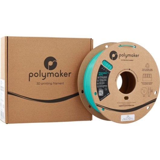 Filamento PETG Polymaker PB05009 Turquesa 1,75 mm Alta Velocidade UV