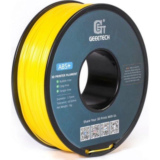 Filament ABS GEEETECH 700-001-1546 Gelb 1,75 mm Hohe Chemikalienbeständigkeit