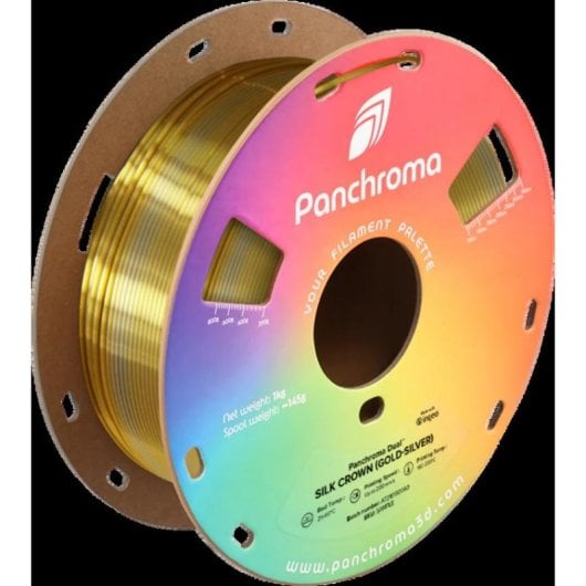 Filamento PLA Polymaker Panchroma Dual Silk Multicolor Sedoso Fácil Impresión 1,75 mm Efecto bicolor
