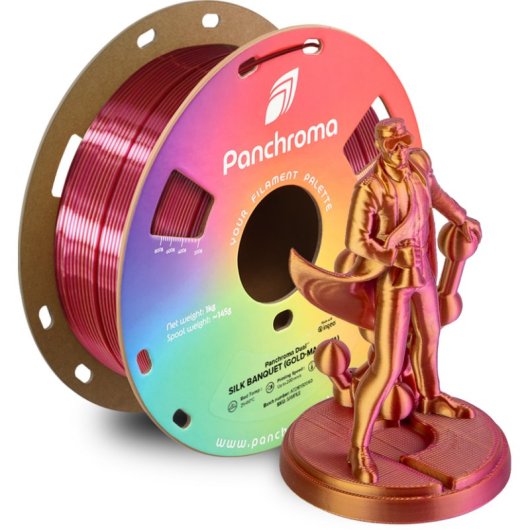 Filamento PLA Polymaker Panchroma Dual Silk Multicolore 1,75 mm Bicolore Sedoso
