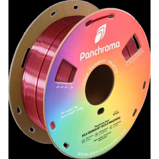 Filamento PLA Polymaker Panchroma Dual Silk Multicolore 1,75 mm Bicolore Sedoso