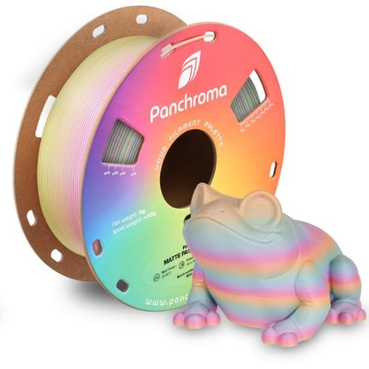 Filamento PLA Polymaker Panchroma Gradient Matte Multicolor 1,75 mm Mate Compatível AMS