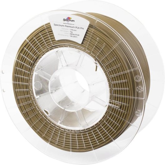 Filamento PLA Pro Spectrum 80138 Marrón 1,75 mm Alta Resistencia Fácil Extracción