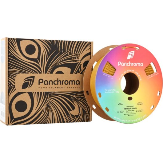 Filamento PLA Polymaker Panchroma Metallic Oro Latón 1,75 mm Effetto Brillante
