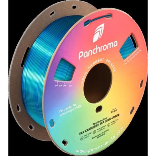 Filamento PLA Polymaker Panchroma Dual Silk Multicolore 1,75 mm Finitura Setosa Stampa Facile