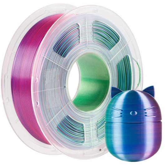 Filamento PLA Anycubic Silk Tri-Colour Multicolor 1,75 mm Finitura Satinata Facile Stampa