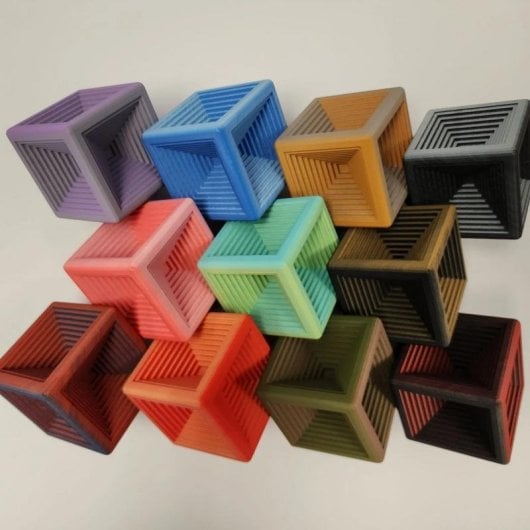Filament PLA bicolore multicolore Panchroma Dual de Polymaker, 1,75 mm, finition mate.