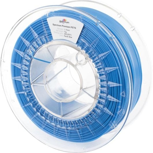 Filament PETG Spectrum 80061 Bleu 1,75 mm Haute Transparence Résistant