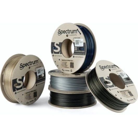 Filamento PLA Spectrum 80753 Glitter Multicor 1,75 mm Bobina Cartão Ecológica