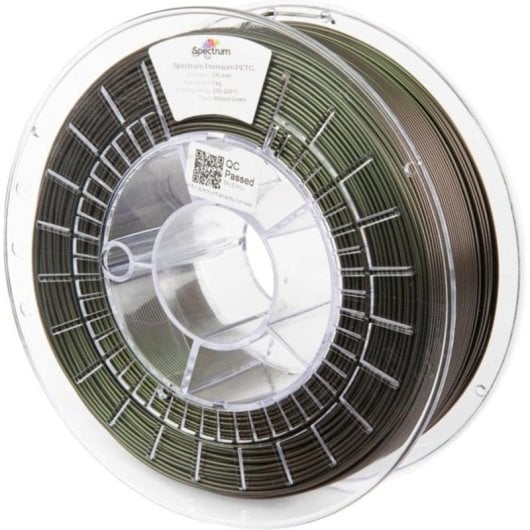 Filamento PETG Spectrum 80830 Verde 1,75 mm Alta Transparencia Resistente