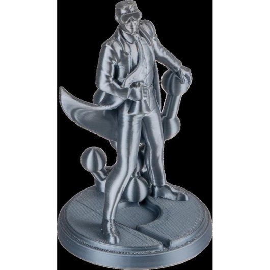 Filament PLA Polymaker Panchroma Silk Grau Silber 1,75 mm Seidenglanz Einfache Verarbeitung