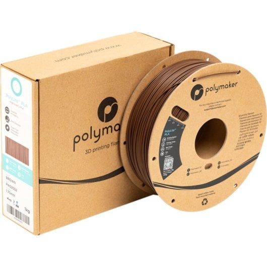 Filament PLA Polymaker PolyLite PA02052 Marron 1,75 mm Impression Facile
