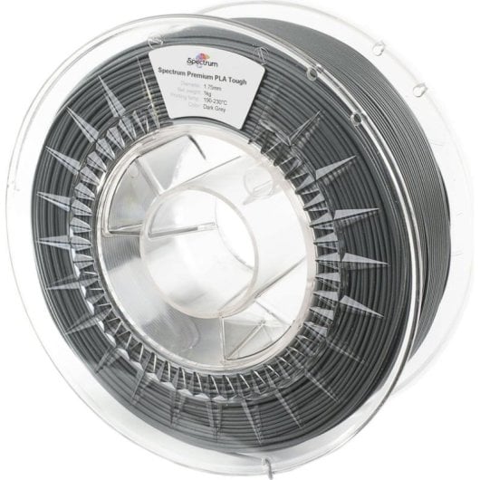 Filament PLA Tough Spectrum 80196 Grau 1,75 mm Matte Schlagfest Zauberhafte Haftung