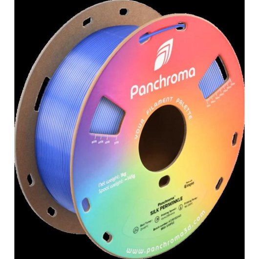 Filamento PLA Polymaker Panchroma Silk Violeta 1,75 mm Sedoso Brillante Fácil Impresión