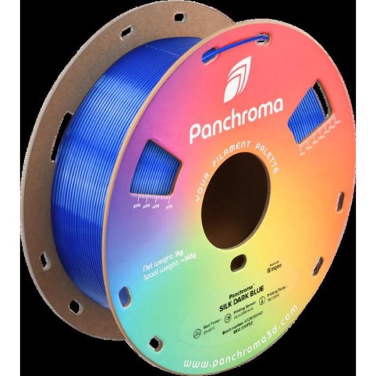 Filamento PLA Polymaker Panchroma Silk Azul 1,75 mm Sedoso Fácil Impresión