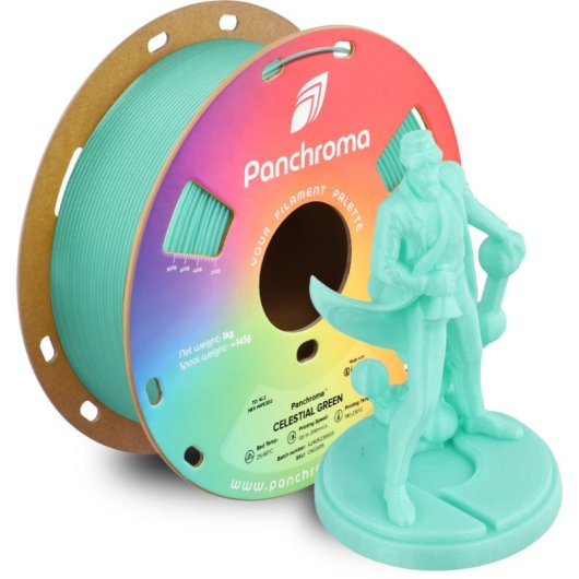 Filamento PLA Polymaker Panchroma Celestial Verde 1,75 mm Brillo Pastel Translúcido