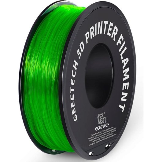 Filament TPU GEEETECH 700-001-1431 Grün 1,75 mm Hochflexibel Transparent