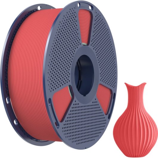 Filament PLA SUNLU 6933582314156 Rouge 1,75 mm Mat Haute Vitesse Résistant