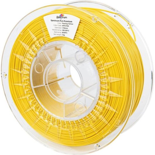 Filamento PLA Spectrum CW-DW-001 Amarillo 1,75 mm Alta Adherencia
