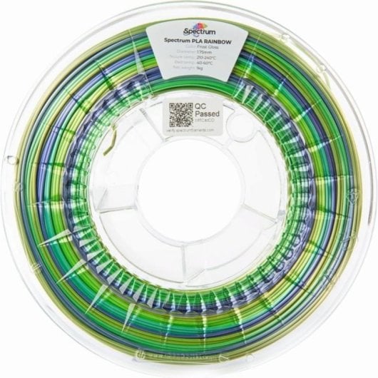 Filament PLA Spectrum 81019 Rainbow Multicolore 1,75 mm Surface Satinée Dégradé