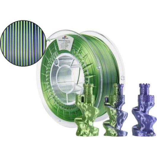 Filamento PLA Spectrum 81416 Magic Silk Multicolor 1,75 mm Brillante Fácil Impresión