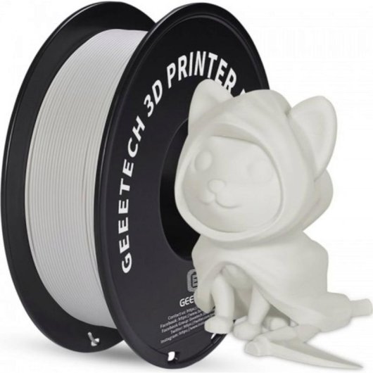 Filament PLA GEEETECH 700-001-1448 Grau/ Silber 1,75 mm Matte Oberfläche Einfach zu Drucken