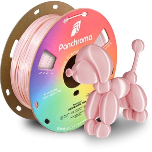 Filamento PLA Polymaker Panchroma Silk Rosa 1,75 mm Acabado Sedoso Fácil Impresión