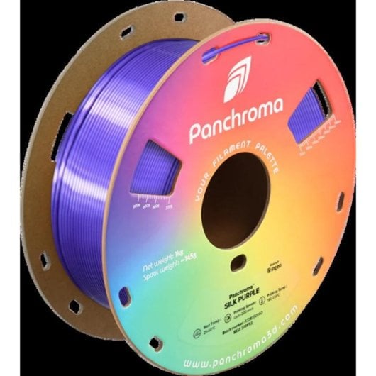 Filamento PLA Polymaker Panchroma Silk Violeta 1,75 mm Sedoso Fácil Impressão
