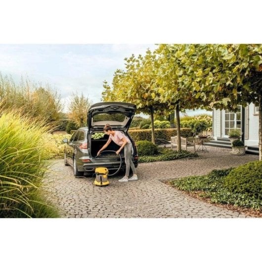 Aspirador Industrial Kärcher WD 2 Plus S V-15/4/18 1000W Seco e Húmido 15L Inox