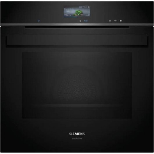 Horno elétrico Siemens HR976GMB1 71 L Inox Preto pirolítico vapor Wi-Fi