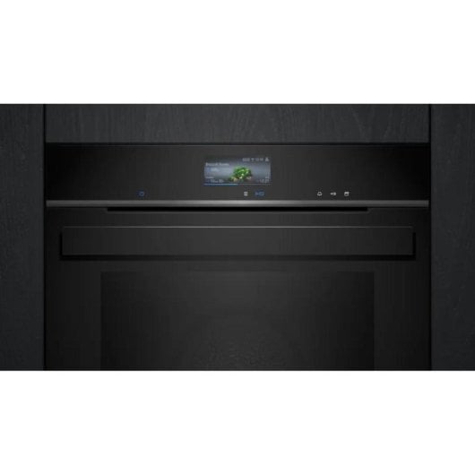 Horno eléctrico Siemens HR976GMB1 71 litros Inox y negro autolimpieza pirolítica y vapor
