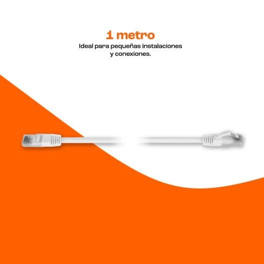 PcCom Essential Cable de Red RJ45 Cat6 CCA AWG26 hasta 1000 Mbps 1m Blanco