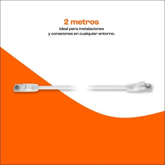 PcCom Essential Cable de Red RJ45 Cat6 CCA AWG26 hasta 1000 Mbps 2m Blanco