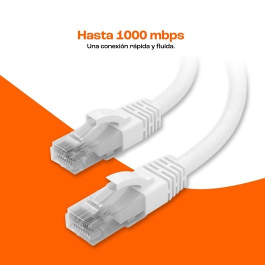 Câble réseau essentiel PcCom RJ45 Cat7 FTP CCA AWG26 jusqu'à 1000 Mbps, 2 m, blanc