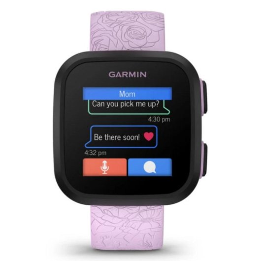 Garmin Bounce 4G LTE WiFi GPS 42mm LCD Lavanda Resistencia al Agua 5ATM Seguimiento Sueño