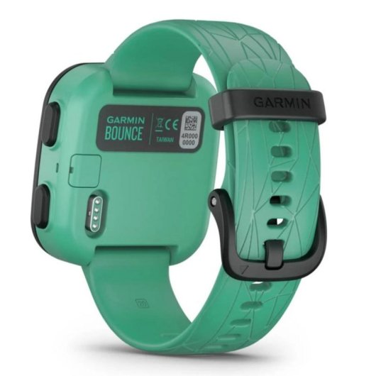 Garmin Bounce 4G LTE GPS Bluetooth 42mm LCD Noir Vert Suivi activité Micro Haut-parleur