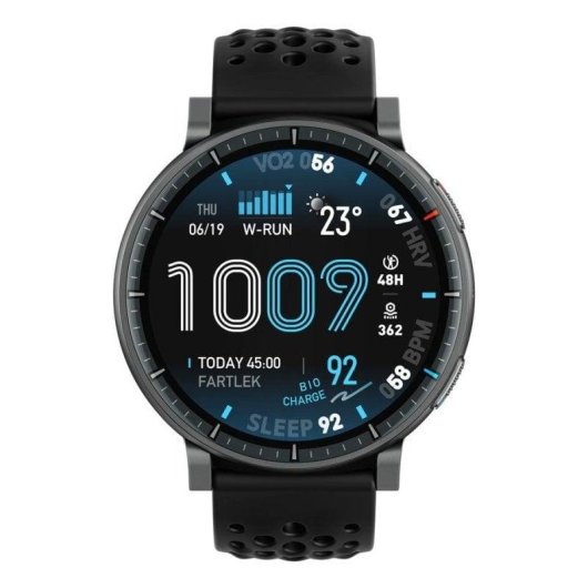 Amazfit Active Max Bluetooth NFC 48,5mm AMOLED Preto Resistente Água 5ATM Pulsómetro