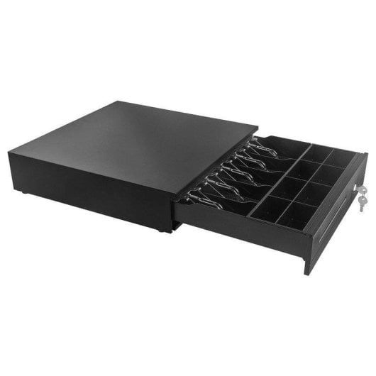 Cajón de Dinero Qian QOC-HON12-01 5 Billetes 8 Monedas Electrónico Negro