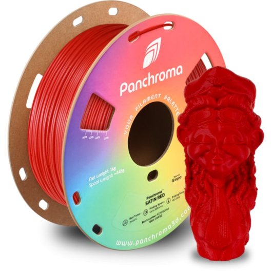 Filamento PLA Polymaker Panchroma CA05008 Vermelho 1,75 mm Acabamento Satinado