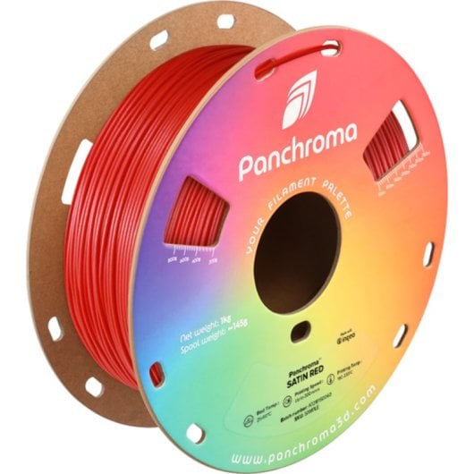 Filamento PLA Polymaker Panchroma CA05008 Vermelho 1,75 mm Acabamento Satinado
