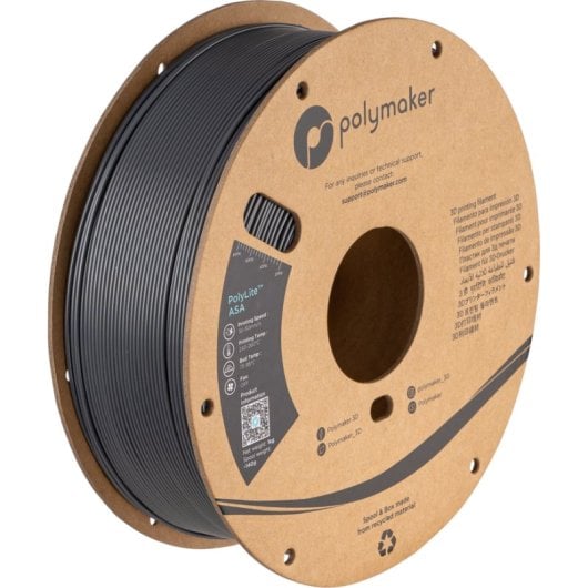 Filamento ASA Polymaker PF01037 Cinzento/Prateado 1,75 mm Resistência UV e Calor