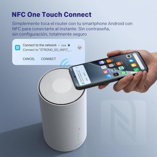 Router Strong 5G BE7200 Wi-Fi 7 7,2Gbps Ranura SIM NFC One Touch Ethernet 2,5Gbps