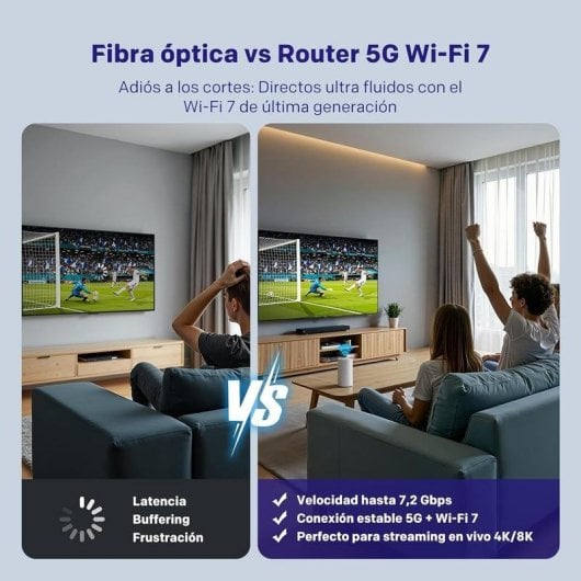 Router Strong 5G BE7200 Wi-Fi 7 7,2Gbps Ranura SIM NFC One Touch Ethernet 2,5Gbps