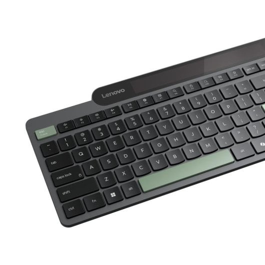Teclado Lenovo Self-Charging Bluetooth de membrana español tamaño completo solar