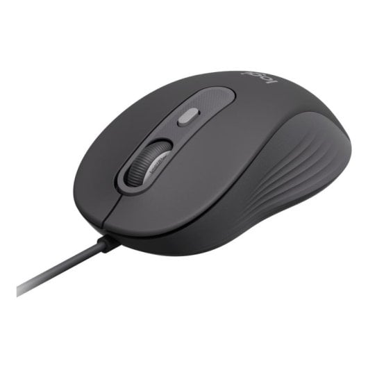 Ratón Logitech Signature M520 Con cable USB Tipo C 4000 DPI Grafito Ambidiestro