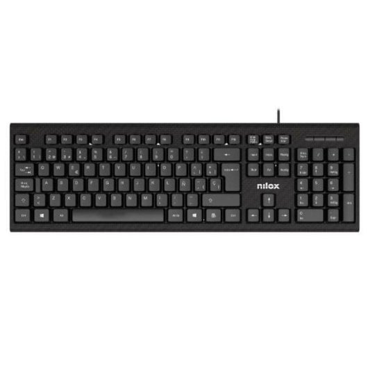 Teclado Nilox USB compacto de membrana layout español ergonómico y ligero