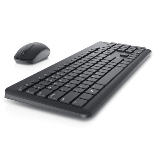 Teclado DELL KM3322W de membrana inalámbrico Layout español con ratón y teclas multimedia