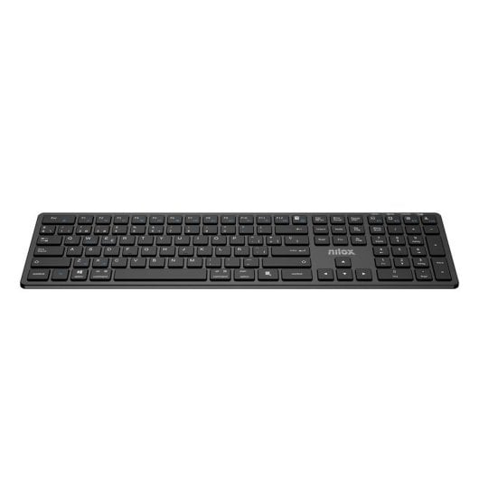 Teclado Nilox PRO Wireless de membrana completo español inalámbrico y multidispositivo